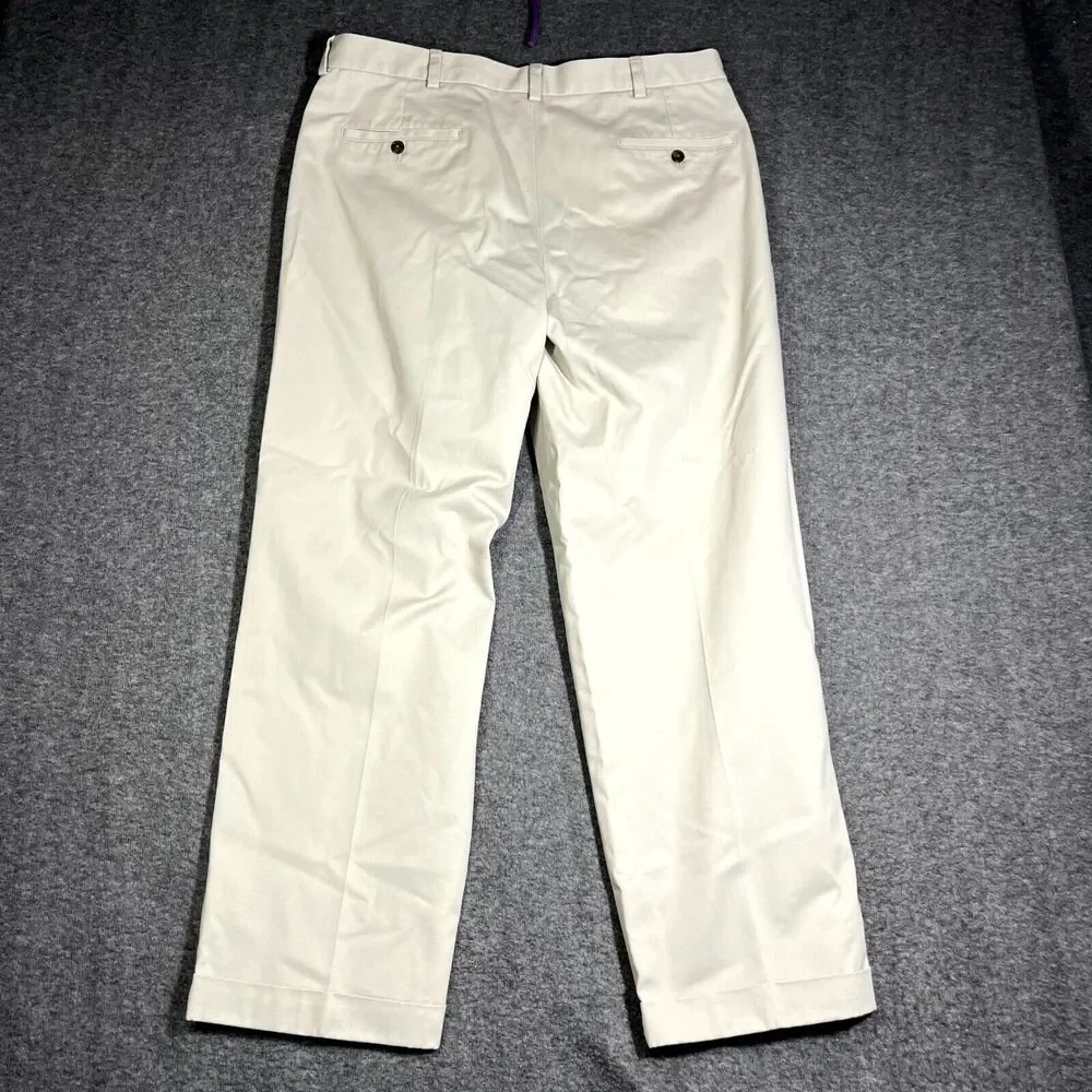 Brooks Brothers Mens Elliot Advantage Chino khaki pants 37x30 Office Career